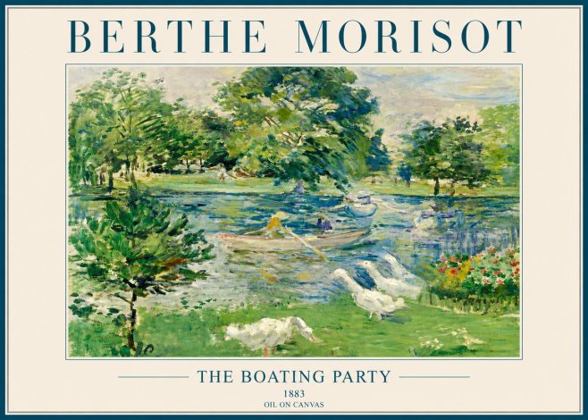Berthe Morisot The Boating Party No4 - Póster
