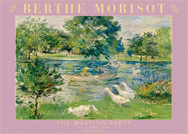Berthe Morisot The Boating Party No5 - Póster