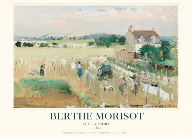 Berthe Morisot The Laundry No1 - Póster