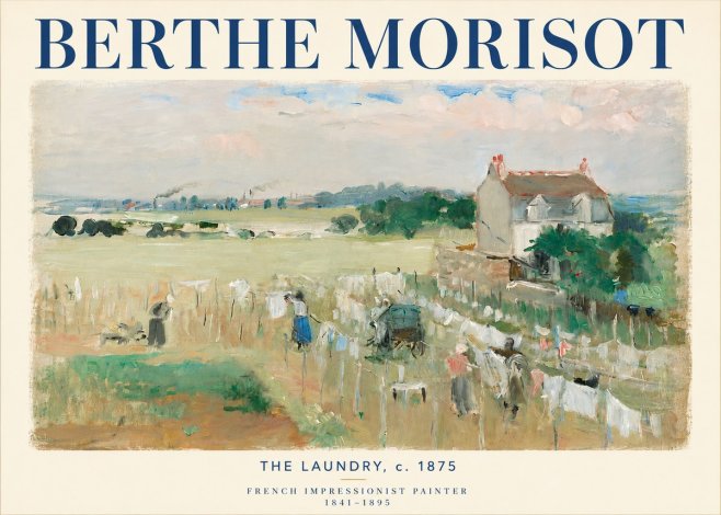Berthe Morisot The Laundry No5 - Póster