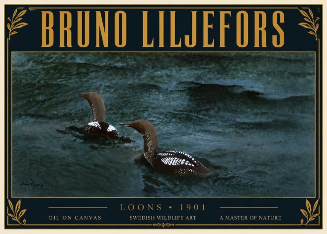 Bruno Liljefors Loons · 1901 No6 - Póster