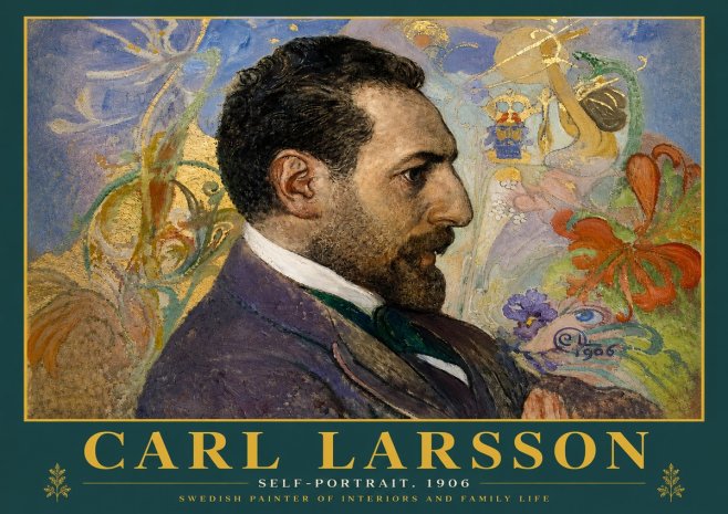Carl Larsson Self-portrait. 1906 No4 - Póster
