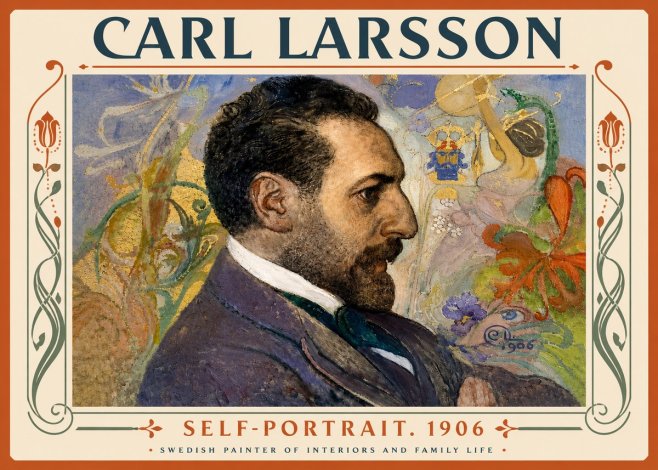 Carl Larsson Self-portrait. 1906 No5 - Póster
