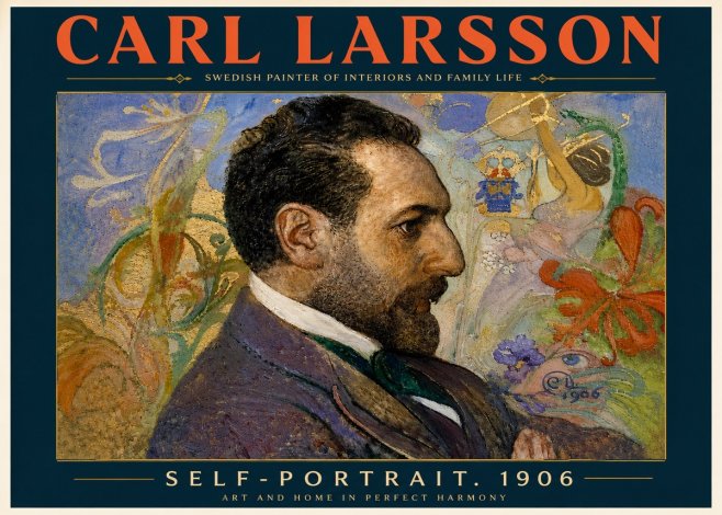 Carl Larsson Self-portrait. 1906 No6 - Póster