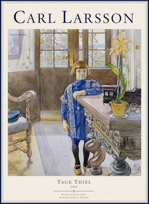 Carl Larsson The Artist's Son, Tage Thiel No5 - Póster
