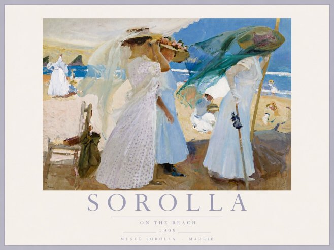 Sorolla On the Beach No6 - Póster
