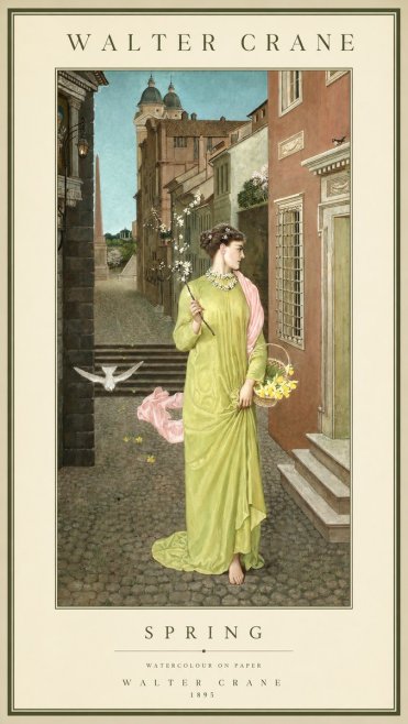 Walter Crane Spring No1 - Póster