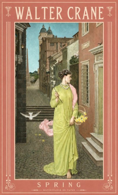Walter Crane Spring No2 - Póster