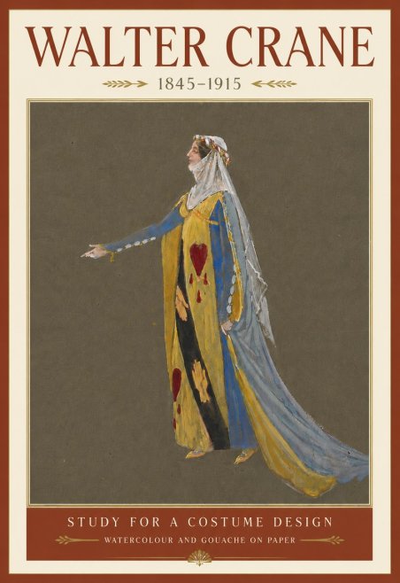 Walter Crane Study for a Costume Design No6 - Póster