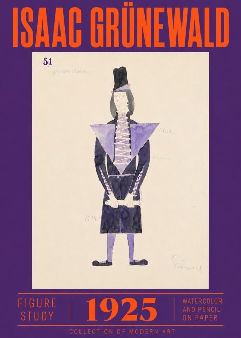 Isaac Grünewald Figure Study, 1925 No2 - Póster