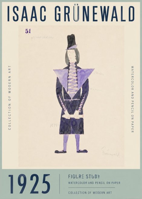 Isaac Grünewald Figure Study, 1925 No3 - Póster