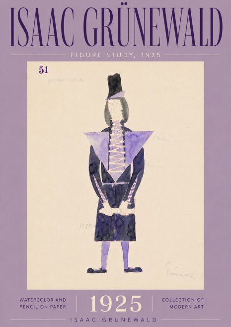 Isaac Grünewald Figure Study, 1925 No5 - Póster