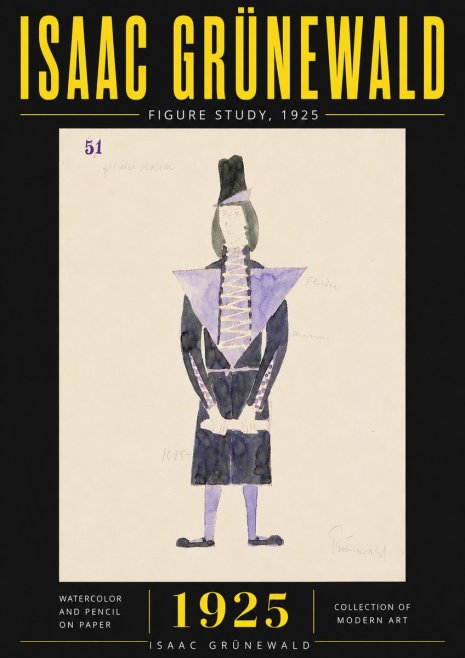 Isaac Grünewald Figure Study, 1925 No6 - Póster