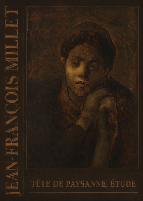 Jean-François Millet Tête De Paysanne, Étude No5 - Póster