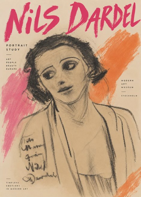 Nils Dardel Portrait Study No4 - Póster