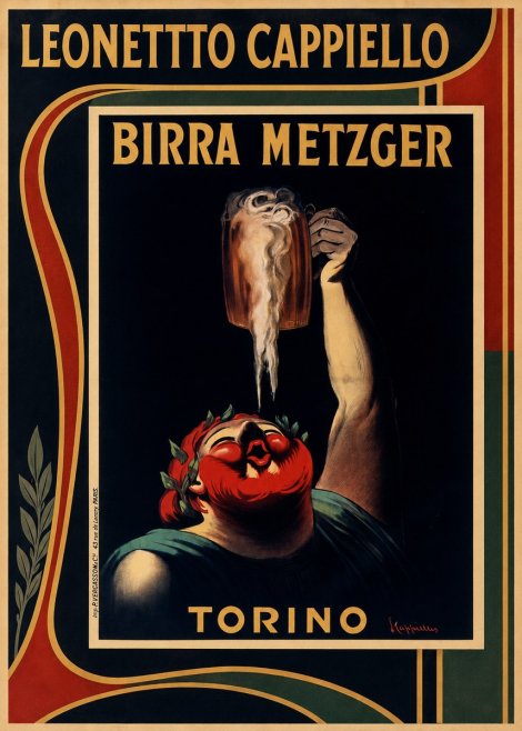 Leonetto Cappiello Birra Metzger No1 - Póster