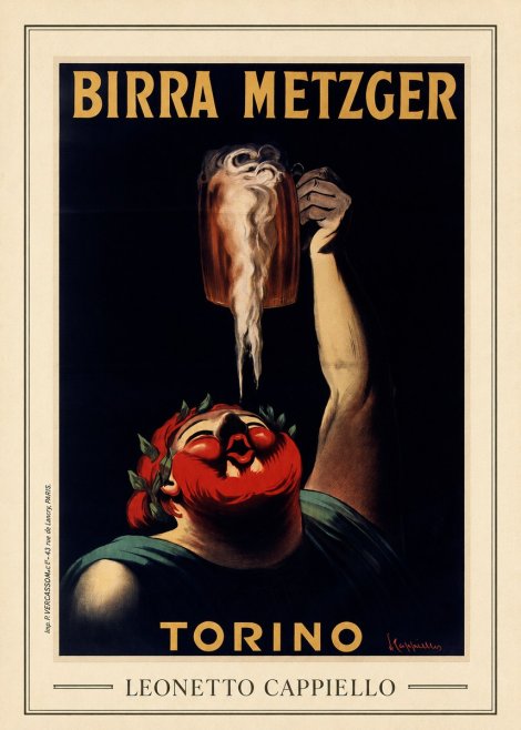 Leonetto Cappiello Birra Metzger No3 - Póster