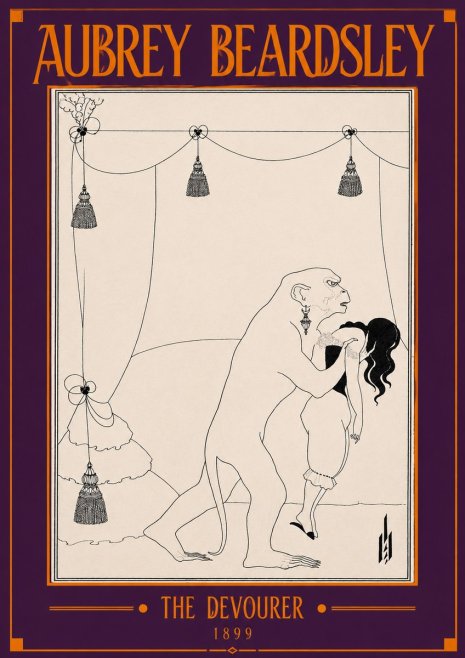 Aubrey Beardsley The Climax No4 - Póster