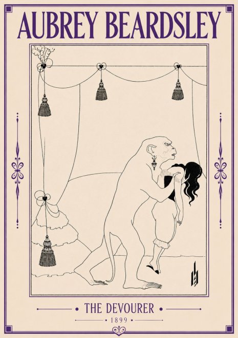 Aubrey Beardsley The Climax No6 - Póster