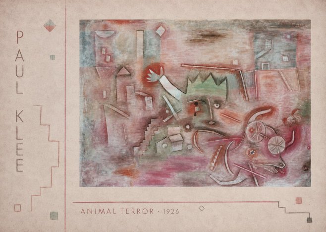 Paul Klee Animal Terror No2 - Póster