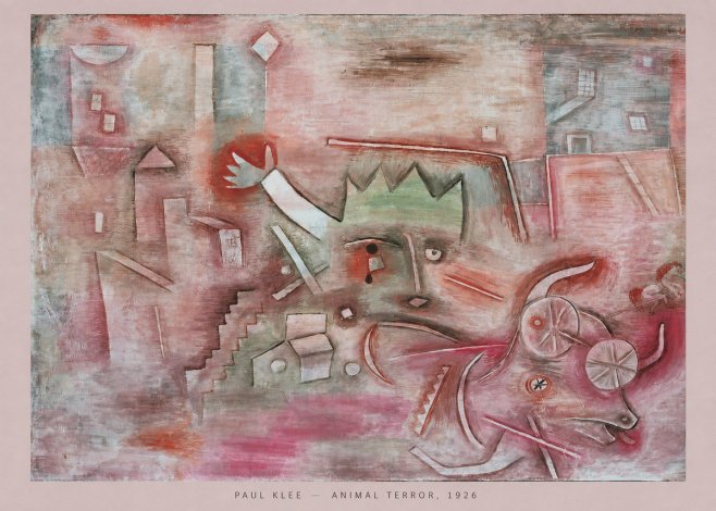 Paul Klee Animal Terror No5 - Póster