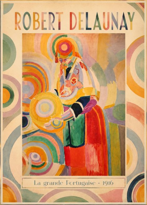 Robert Delaunay La Grande Portugaise II No1 - Póster