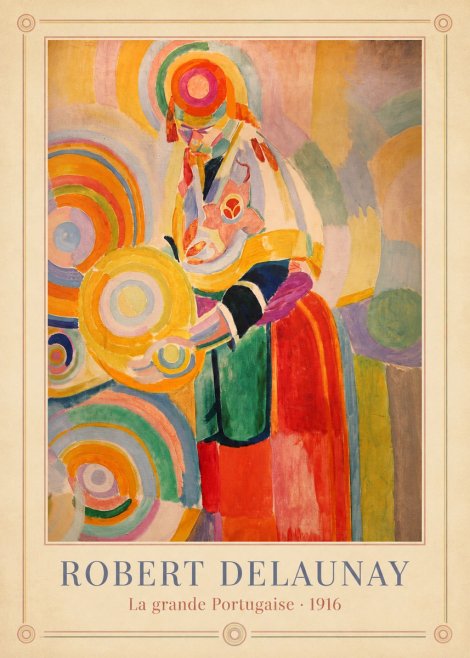Robert Delaunay La Grande Portugaise II No3 - Póster