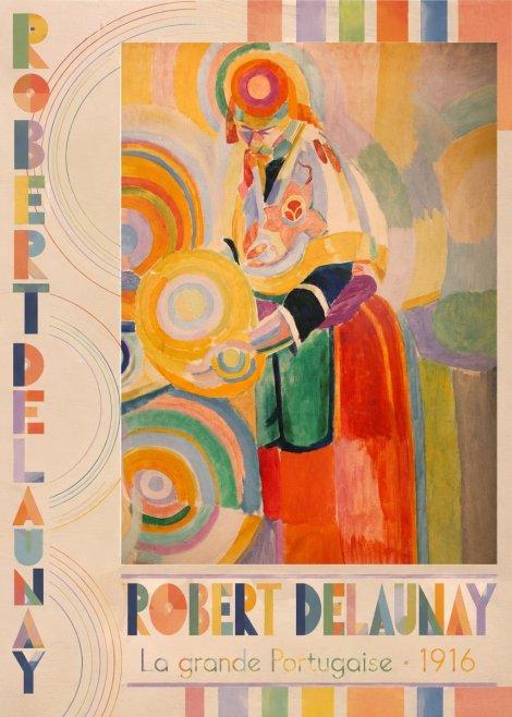 Robert Delaunay La Grande Portugaise II No5 - Póster