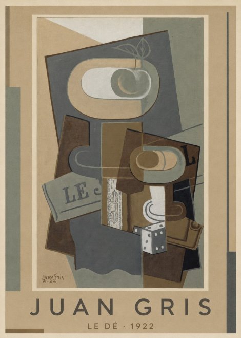 Juan Gris Le Dé No1 - Póster