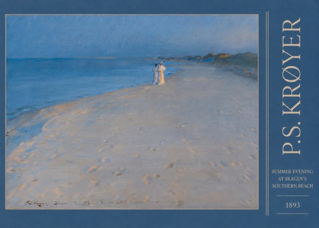 P.S. Krøyer Summer Evening at Skagen's Southern Beach No3 - Póster