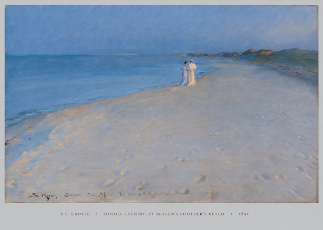 P.S. Krøyer Summer Evening at Skagen's Southern Beach No5 - Póster