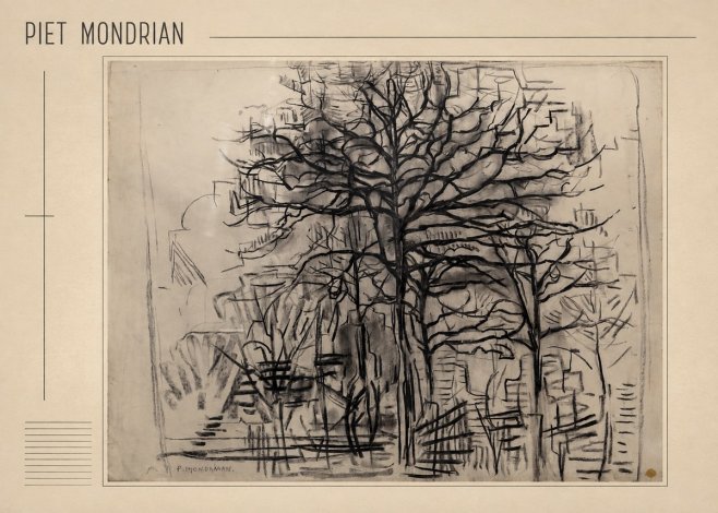 Piet Mondrian The Tree No1 - Póster