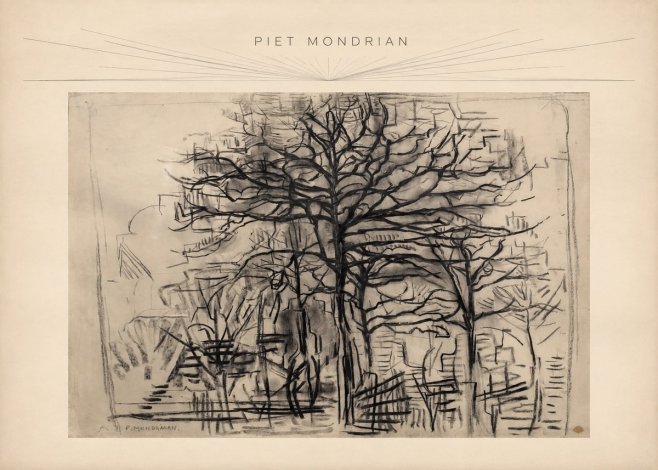 Piet Mondrian The Tree No3 - Póster