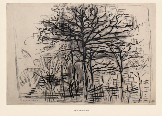 Piet Mondrian The Tree No5 - Póster