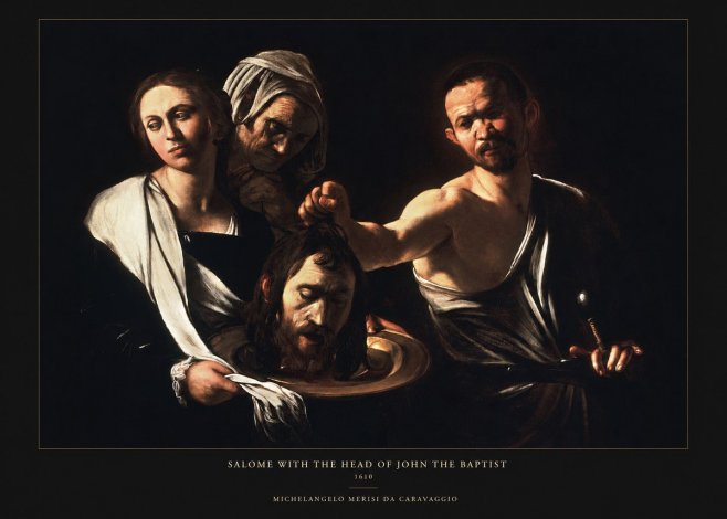 Michelangelo Merisi da Caravaggio Salome with the Head of John the Baptist No5 - Póster