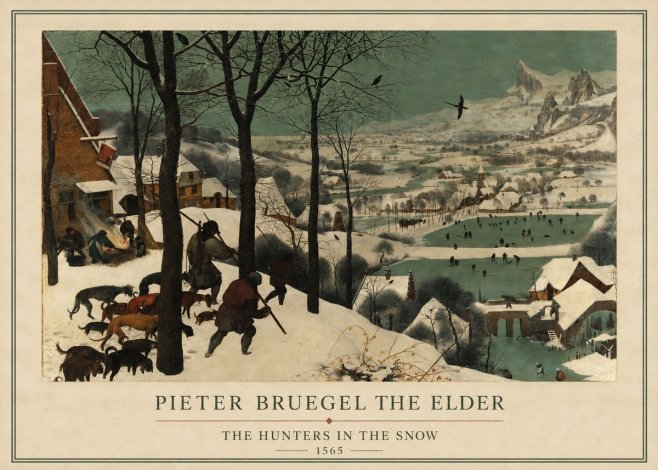 Pieter Bruegel The Hunters in the Snow I No1 - Póster