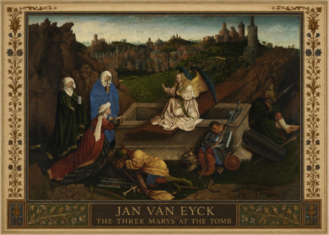 Jan van Eyck The Three Marys at the Tomb No1 - Póster