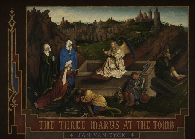 Jan van Eyck The Three Marys at the Tomb No2 - Póster