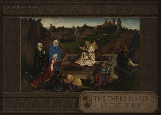 Jan van Eyck The Three Marys at the Tomb No3 - Póster