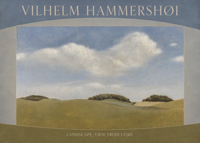 Vilhelm Hammershøi Landscape, View from Lejre No3 - Póster