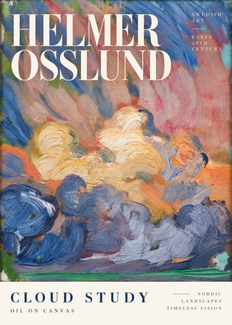Helmer Osslund Sunset Clouds No4 - Póster