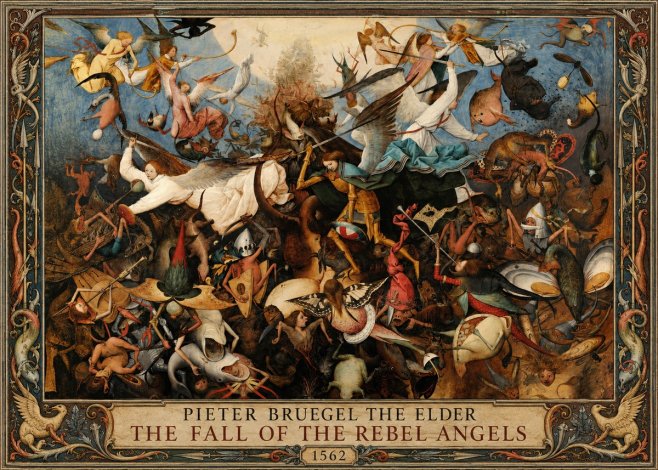Pieter Bruegel The Fall of the Rebel Angels III No1 - Póster