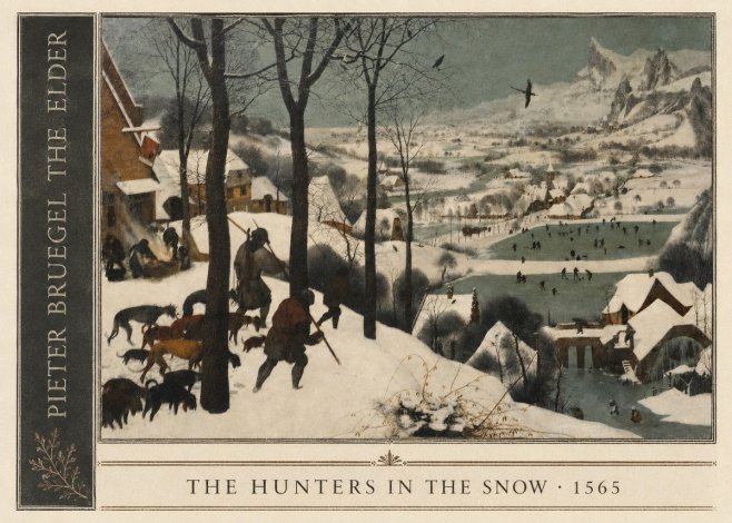Pieter Bruegel The Hunters in the Snow II No2 - Póster
