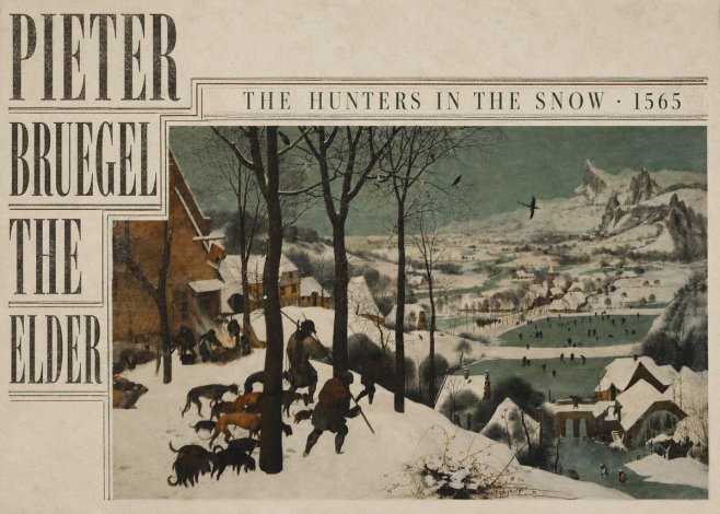 Pieter Bruegel The Hunters in the Snow II No5 - Póster