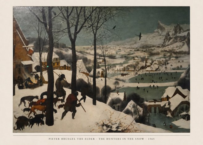 Pieter Bruegel The Hunters in the Snow II No6 - Póster