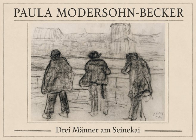 Paula Modersohn-Becker Drei Männer Am Seinekai No1 - Póster