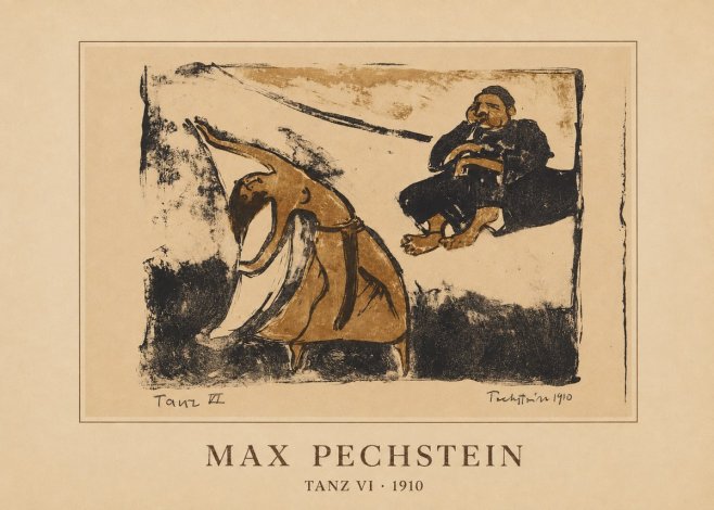 Max Pechstein Tanz Vi • 1910 No3 - Póster