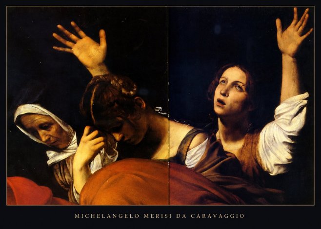 Michelangelo Merisi da Caravaggio The Entombment of Christ I No5 - Póster