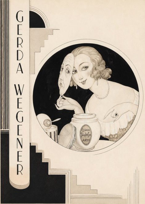 Gerda Wegener Crème Teindelys I No2 - Póster