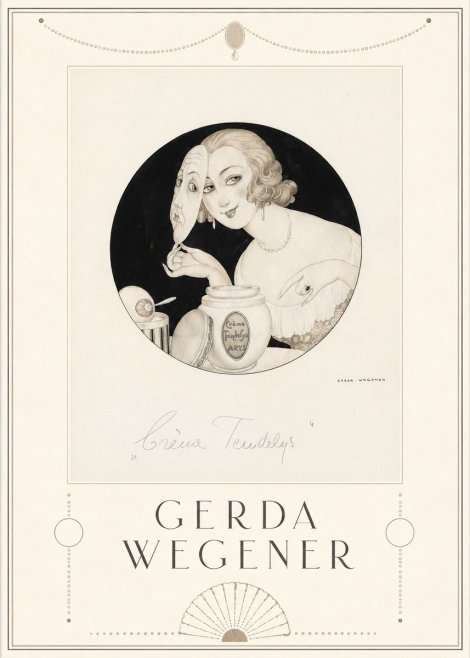 Gerda Wegener Crème Teindelys I No5 - Póster